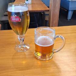 The well-earned beers