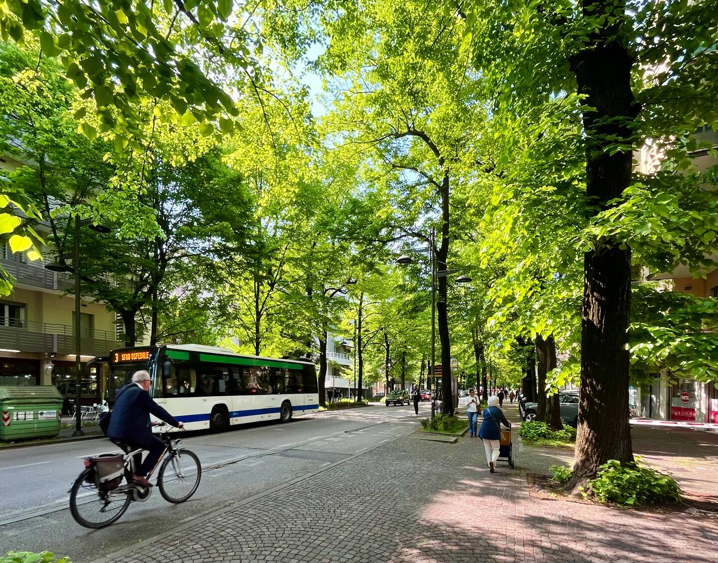 Les rues agréables de Mestre en ce samedi matin