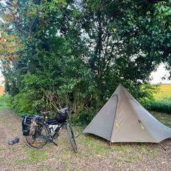 Le spot bivouac du soir (sans les aboiements du cabot)