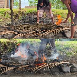 Starting a fire