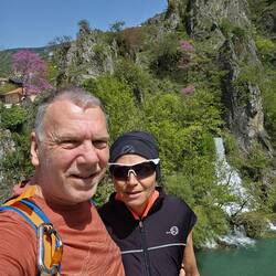 Brücke und Konitsa-Schlucht