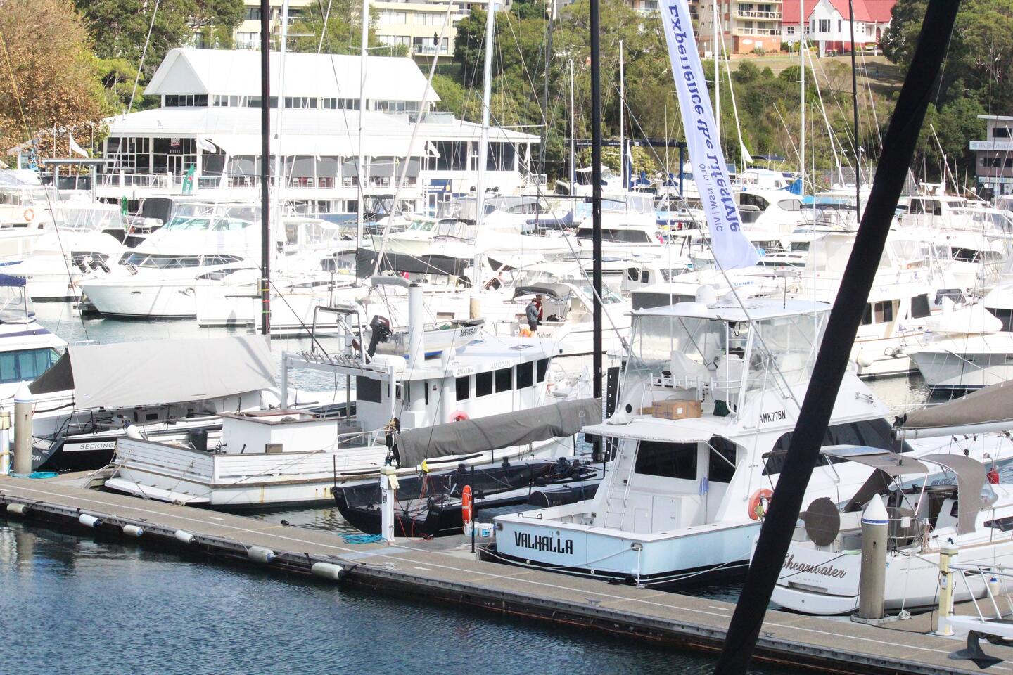 The marina at Nelson Bay