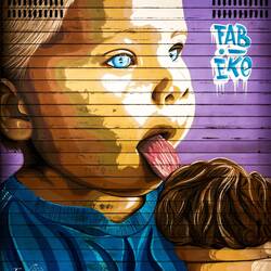 Gelateria #5 ... La Sorbetteria Castiglione's mural is what drew our attention to Gelato Week.