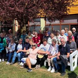 Gruppenfoto bei der Griffen-Rast Mocharitsch. Eva war leider austreten. 😬