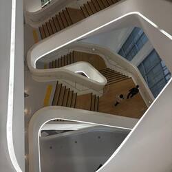 Die Treppe nach oben sah live viel besser aus als auf meinen Fotos ...
