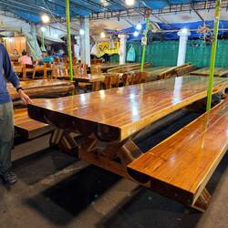 The place to go if you need a large heavy table that seats about 20 persons!