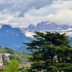 letzte Nacht gab es Neuschnee am Rosengarten
