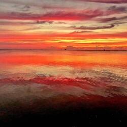 Sonnenaufgang über dem Kennedy Space Center