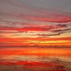 Sonnenaufgang über dem Kennedy Space Center