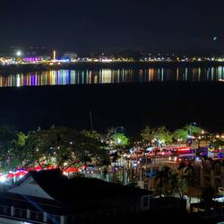 ... meant you could see the lights along Mekong