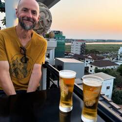 The view from the 'Tipsy Elephant' rooftop bar...