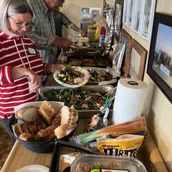 Chow line. Some very good chow!!!