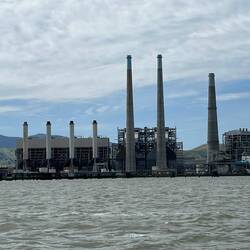 Pitsburg, Ca. Maybe a power plant?