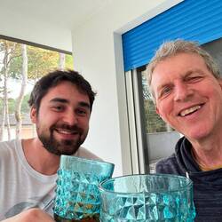 Tchin-tchin, premier spritz depuis le début de mon voyage. Merci Davide