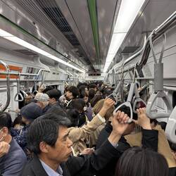 Auf dem Heimweg wurde es dann äs bitzeli eng in der U-Bahn ....