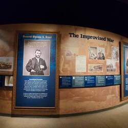 Die Ausstellung, hauptsächlich in der Civil War Zeit, da war Lincoln Präsident.