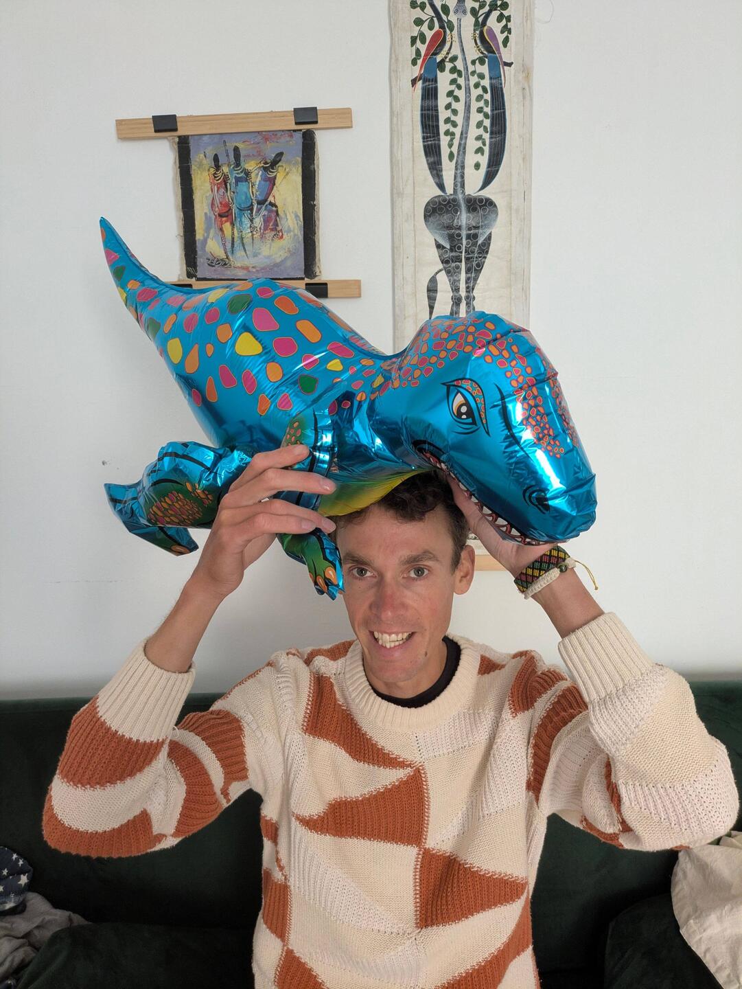 I got picked up by a dino at the airport!