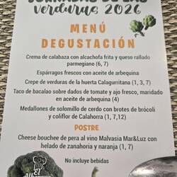 Here's the menu. It was 48 euros each and was a gift from the chef to us. We are humbled.