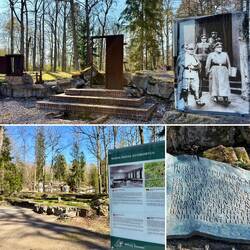 Überreste der Baracke, in der das Attentat vom 20. Juli 1944 stattfand.