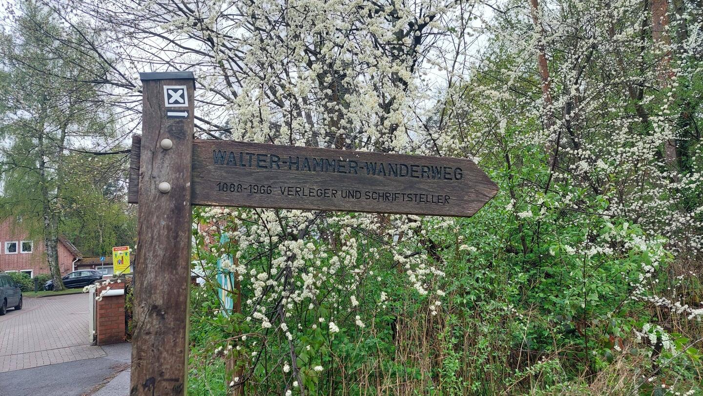 Los ging's heute auf dem Walter-Hammer-Wanderweg