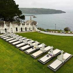 Friedhof mit Aussicht. Luarca