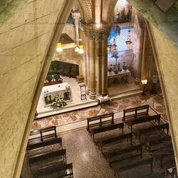 Resting place of Antoni Gaudi - under La Sagrada Família