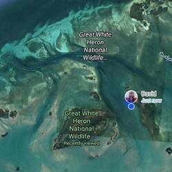 Our anchorage in Great White Heron National Refuge, near Johnston Key Refuge