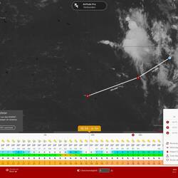 Am nächsten Morgen. Immer noch überall Gewitterwolken