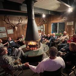 More C-Brats joining around the fire.