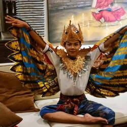 One of the dancers from the party