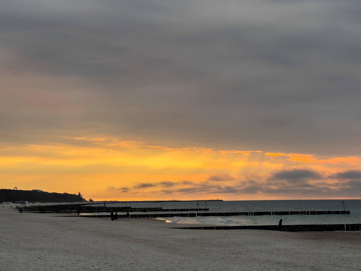Abendstimmung am Strand von Kolberg