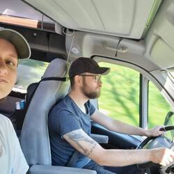 On the road again.