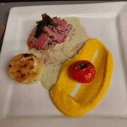 Roger's lamb was stunning