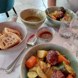 Our Moroccan couscous for lunch