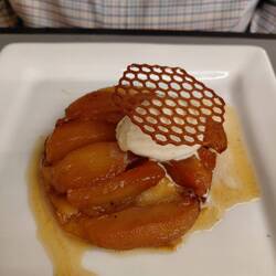 Roger's tarte tatin for desert
