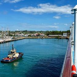 Einfahrt Puerto Limon