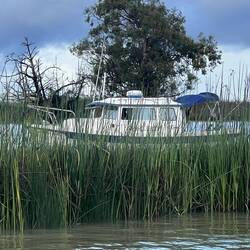Slack Time departing Wheeler Island Duck Club