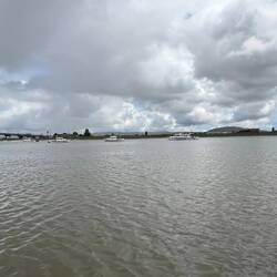 Anchored just inside the Petaluma River entrance