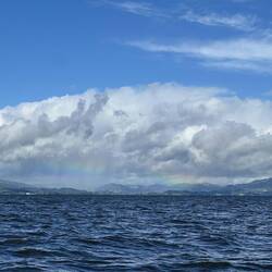 Look close and you might be able to make out the rainbow