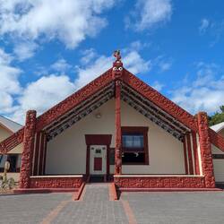 The wharenui (big house), which acts sort of like a community center
