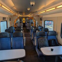 On the train from Auckland to Hamilton