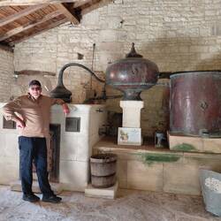 The distiller and the still, all made from copper