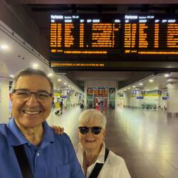 The Freccerossa trains depart Bologna Centrale from the underground station.