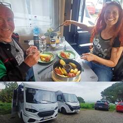 ..wir spazieren zu unserem🚐🅿️🚐und halten Siesta🇮🇹bevor es abends wieder in die City geht 👌🏻🤩