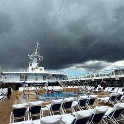 Regen über dem Regenwald