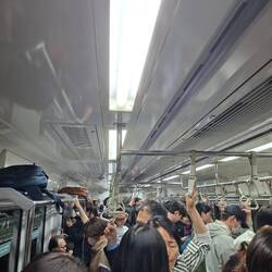 Volle U-Bahn