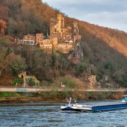 Sailing the middle Rhine in Germany