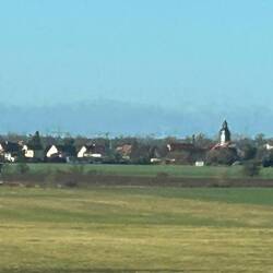 Scenery from train on the way to Prague.