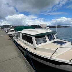 All of us on the outside of F dock. Schoonmaker Point Marina.
