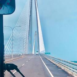 Wir fahren über die Atlantikbrücke ...